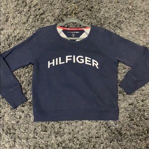 tommy hilfiger pull over navy blue
